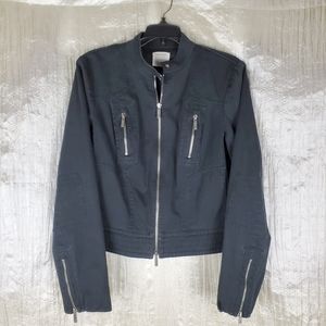 Calvin Klein moto bomber jean jacket